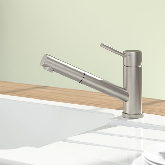 Moen Benton Küchenarmatur Mit Herausziehbarem Brausekopf – SpotResist Edelstahl, Spritzwasserfrei