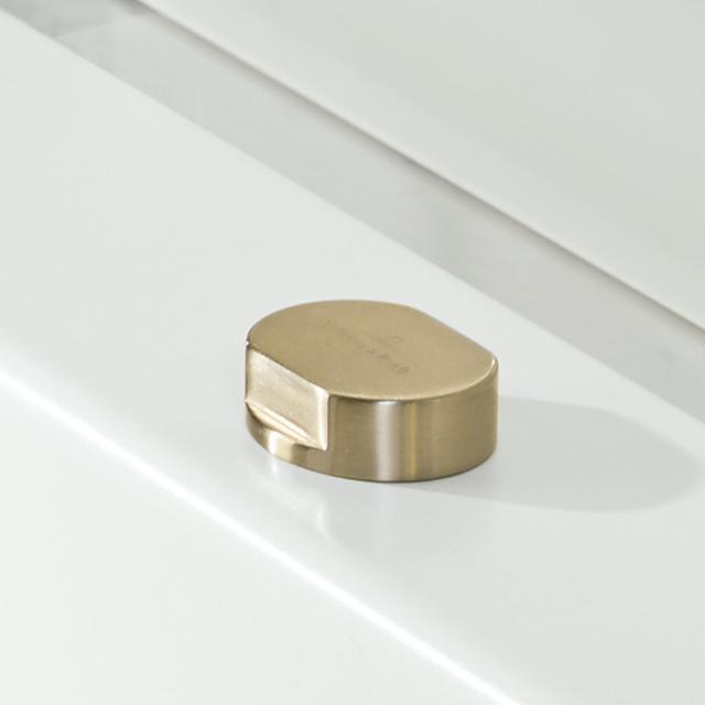 Villeroy & Boch cover for single rotary handle, round gold