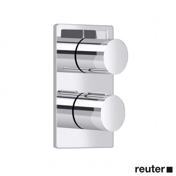 Villeroy & Boch Cult concealed thermostat with two-way volume control chrome
