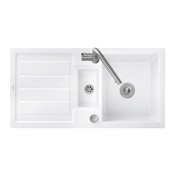 Villeroy & Boch Flavia 60 sink white alpine high gloss/position boreholes 3 and 4