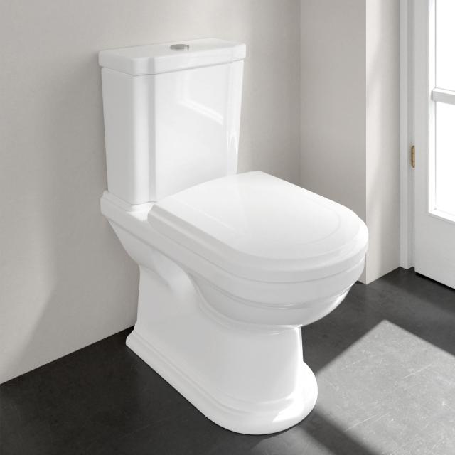 Villeroy & Boch Hommage floorstanding close-coupled washdown toilet white, with CeramicPlus