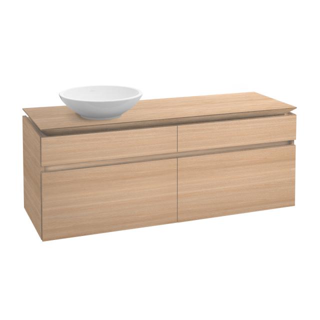 Villeroy & Boch Legato vanity unit for countertop washbasin with 4 pull-out compartments front impresso elm / corpus impresso elm