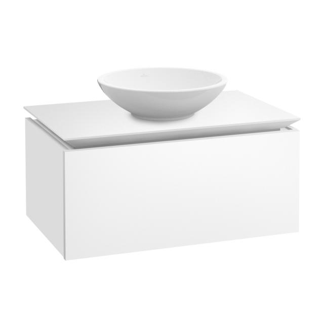 Villeroy & Boch Legato vanity unit for countertop washbasin with 1 pull-out compartment front matt white / corpus matt white