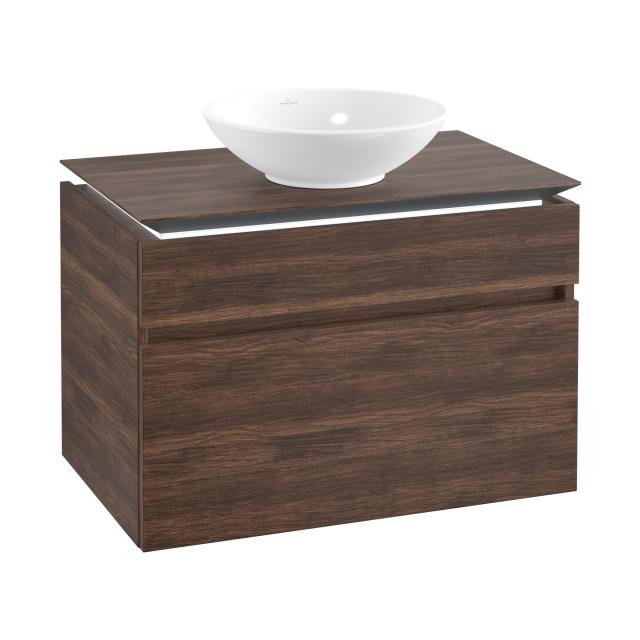Villeroy & Boch Legato vanity unit for countertop washbasin with 2 pull-out compartments arizona oak