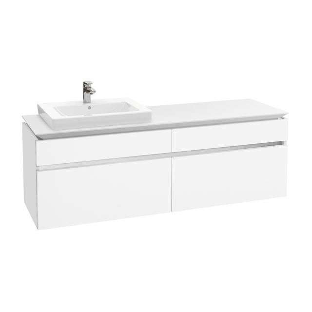 Villeroy & Boch Legato vanity unit with 4 pull-out compartments front matt white / corpus matt white