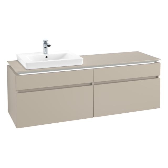 Villeroy & Boch Legato vanity unit with 4 pull-out compartments front soft grey / corpus soft grey