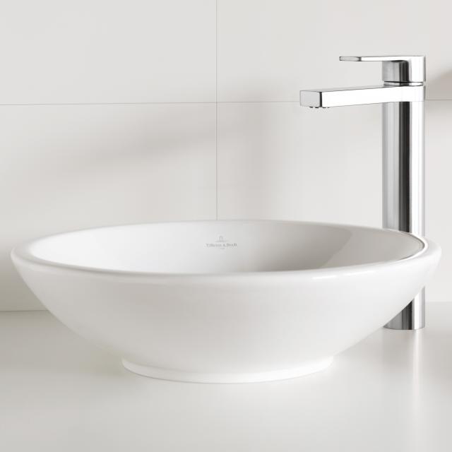 Villeroy & Boch Loop & Friends countertop washbasin, round white, with CeramicPlus, without overflow