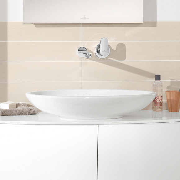 Villeroy & Boch Loop & Friends countertop basin, oval white, with CeramicPlus, with overflow