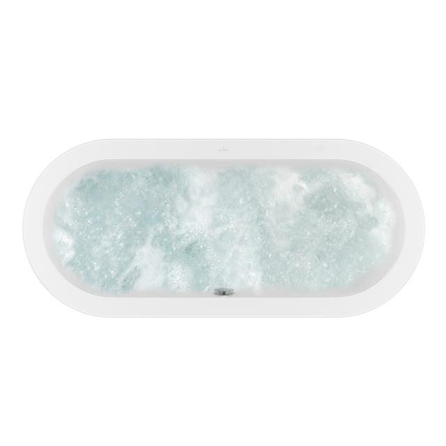 Villeroy & Boch Loop & Friends OVAL Duo oval whirlbath, built-in white, with AirPool Entry