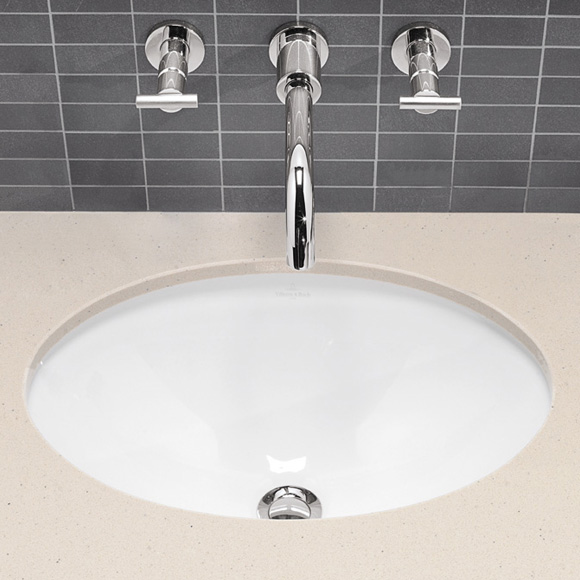 Villeroy & Boch Loop & Friends undercounter washbasin white, with CeramicPlus, with overflow