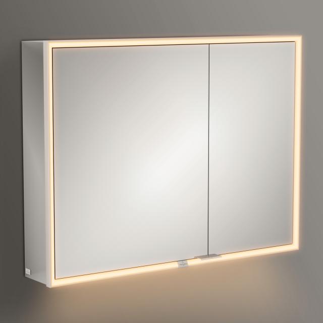 Villeroy & Boch My View Now Aufputz-Spiegelschrank mit LED-Beleuchtung mit 2 Türen mit Sensordimmer