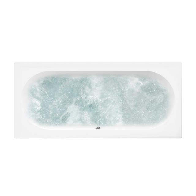 Villeroy & Boch O.novo Duo rectangular whirlbath, built-in white, with Special CombiPool Invisible, with bath filler