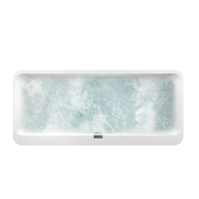 Villeroy & Boch Squaro Edge 12 Duo oval whirlbath, built-in white, with AirPool Entry
