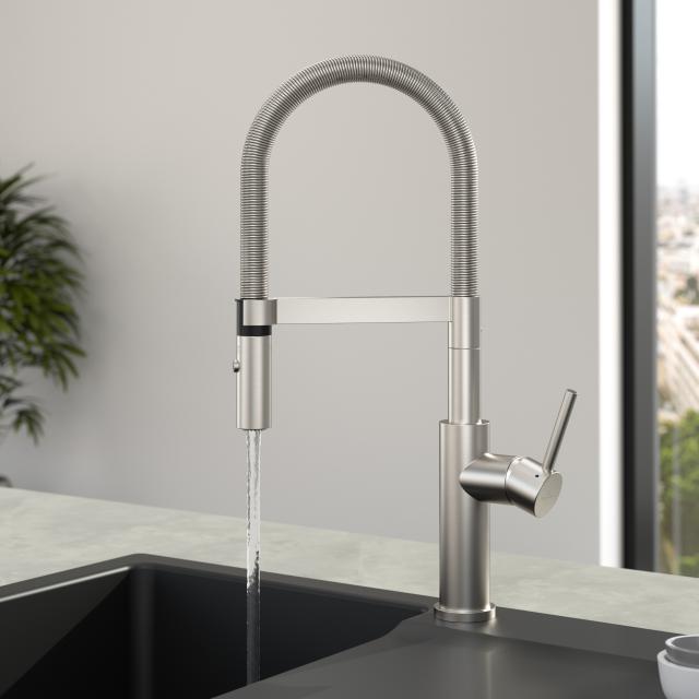 Villeroy & Boch Steel Expert 2.0 single-lever kitchen mixer tap brushed stainless steel