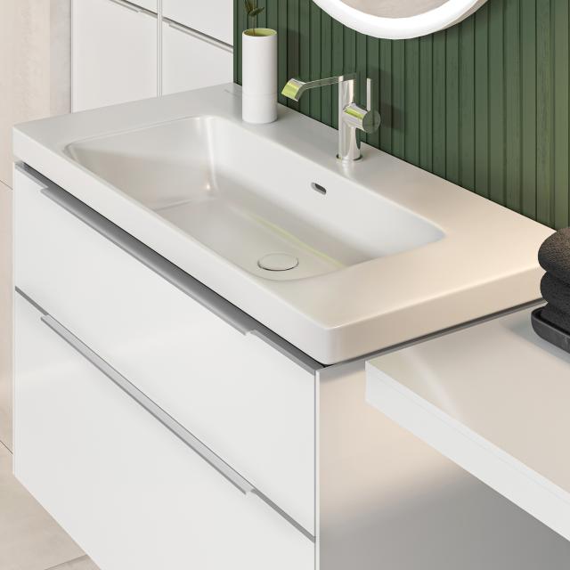 Villeroy & Boch Subway 3.0 vanity washbasin white, with CeramicPlus, with 1 tap hole, without overflow