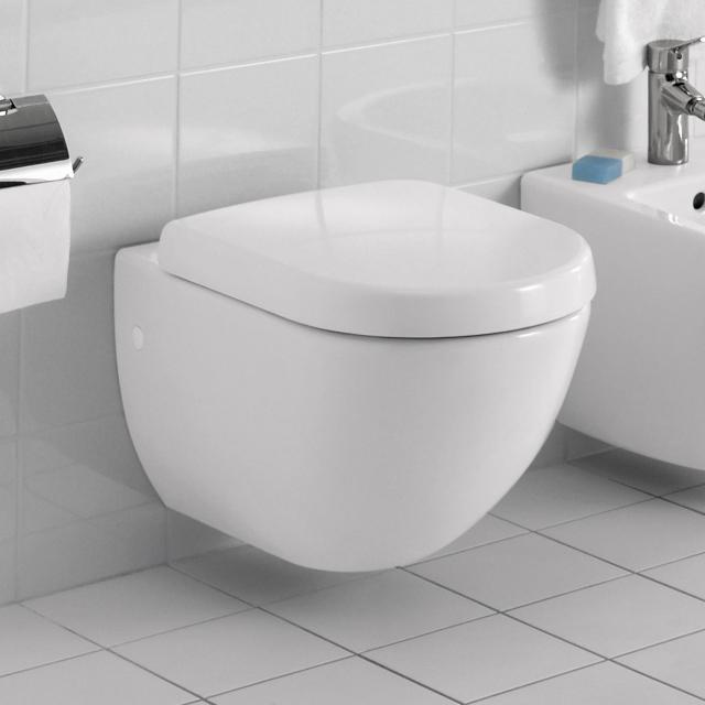 Villeroy & Boch Subway wall-mounted washdown toilet white, with CeramicPlus