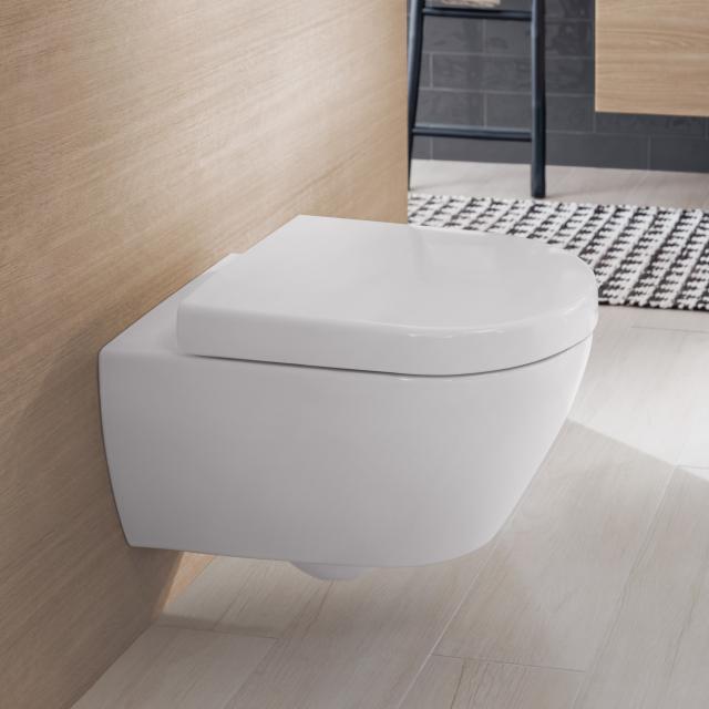 Villeroy & Boch Subway wall-mounted washout toilet, for GERMANY ONLY! white, with CeramicPlus
