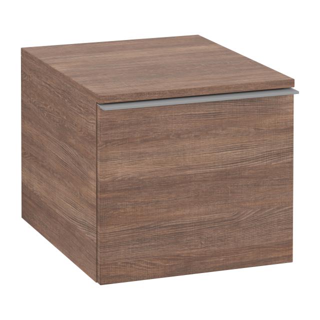 Villeroy & Boch Venticello add-on unit with 1 pull-out compartment front santana oak / corpus santana oak, grey handle
