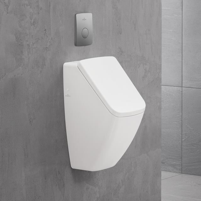 Villeroy & Boch Venticello DirectFlush urinal, rear supply white, with CeramicPlus, with lid mounting