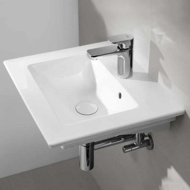 Villeroy & Boch Venticello hand washbasin white, with CeramicPlus, with 1 tap hole