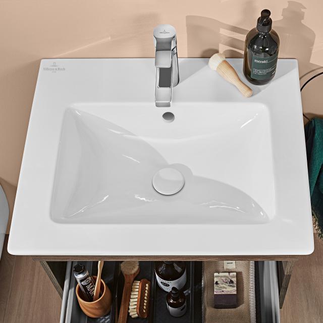 Villeroy & Boch Venticello washbasin white, with CeramicPlus, with 1 tap hole punched through
