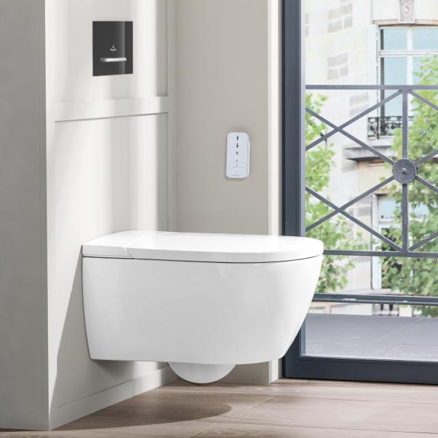 Villeroy & Boch ViClean I100 shower toilet, open flush rim, DirectFlush, with toilet seat white