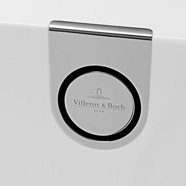 Villeroy & Boch water inlet integrated in overflow for Oberon 2.0 Solo chrome and white