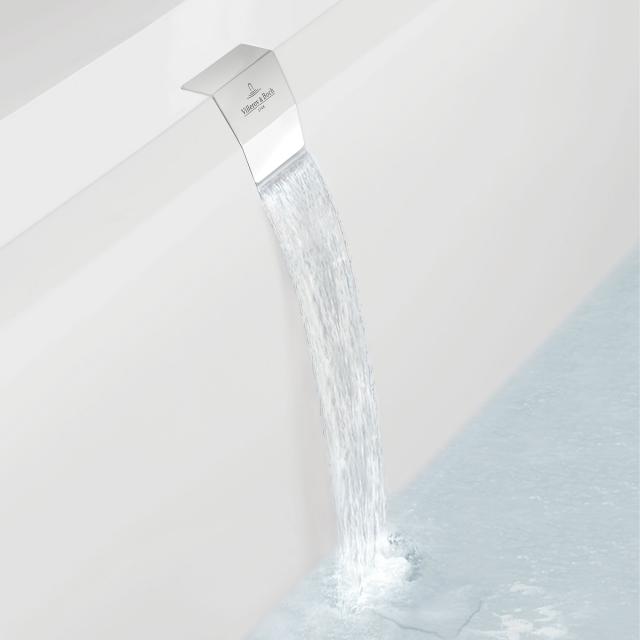 Villeroy & Boch water inlet integrated in the overflow for Squaro Edge 12