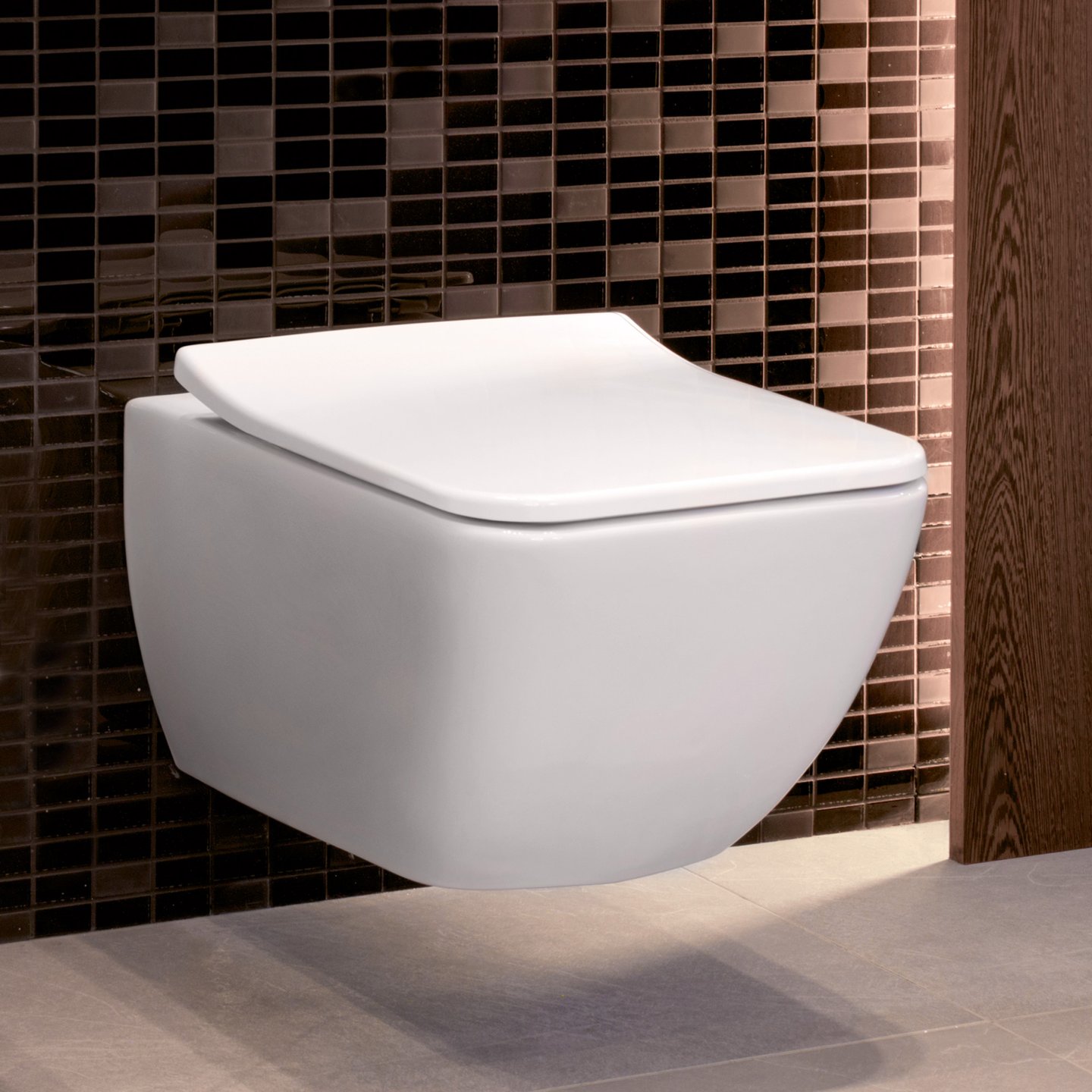 smog is genoeg strottenhoofd Villeroy & Boch Venticello wall-mounted washdown toilet, open flush rim  white, with CeramicPlus - 4611R0R1 | REUTER