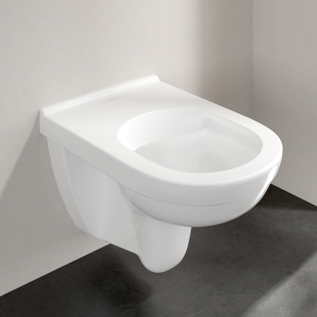 cafetaria bloed Laboratorium Villeroy & Boch O.novo wall-mounted washdown toilet, open flush rim,  DirectFlush white, with CeramicPlus - 5660R2R1 | REUTER