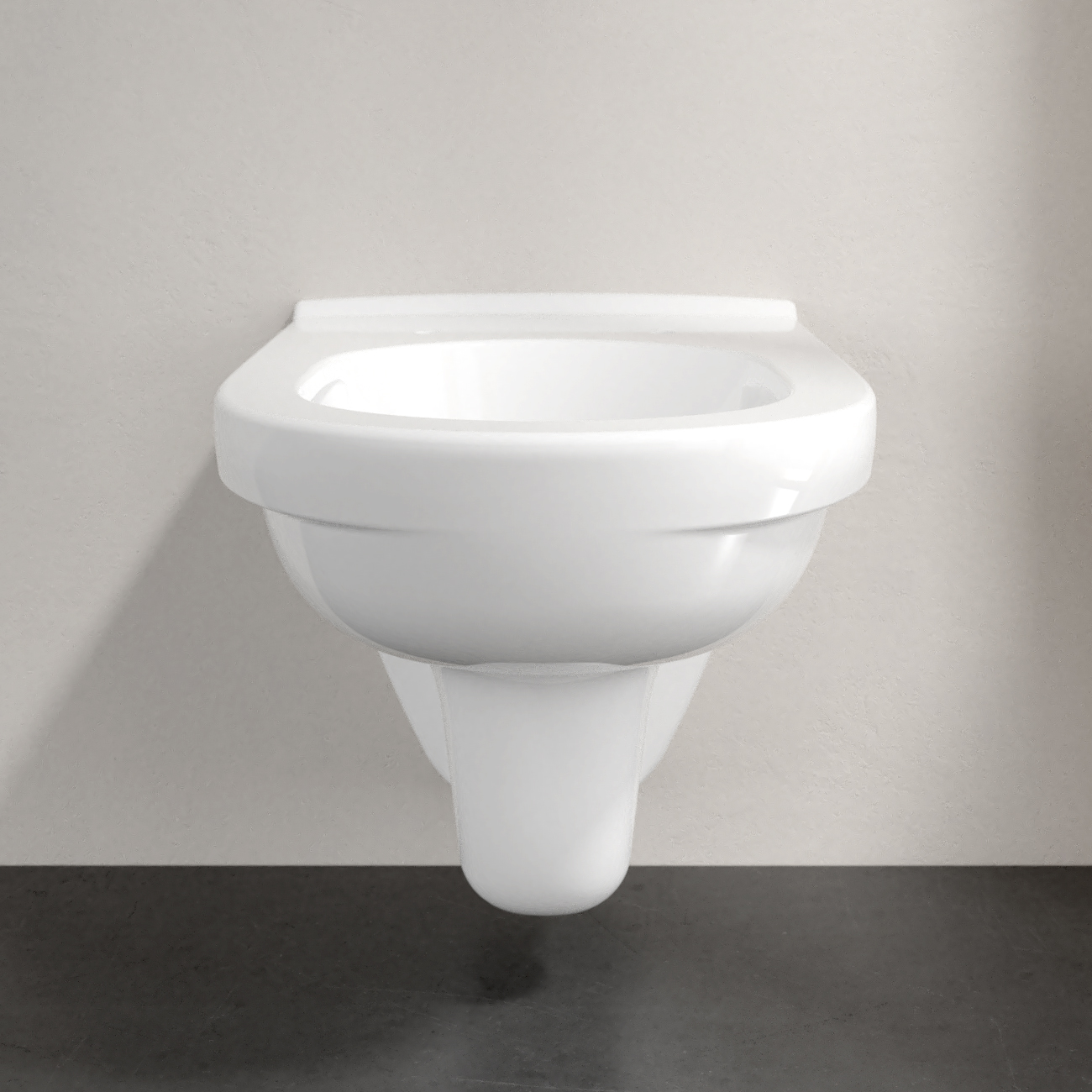 *AKTION* V & B O.Novo Vita Wand WC erhöht 6 cm Tiefspüler mit Spülrand Ceramic+ 