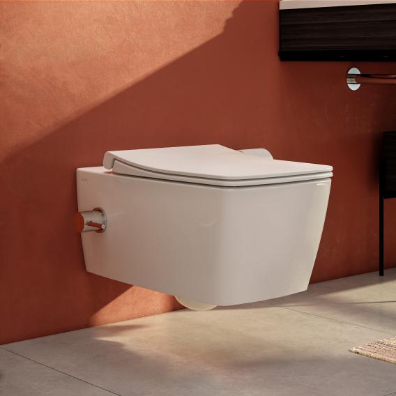VitrA Aquacare Metropole wall-mounted washdown toilet set with bidet function, with toilet seat with integrated thermostatic fitting