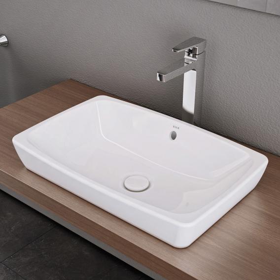 VitrA Metropole countertop washbasin white, with VitrAclean, with overflow