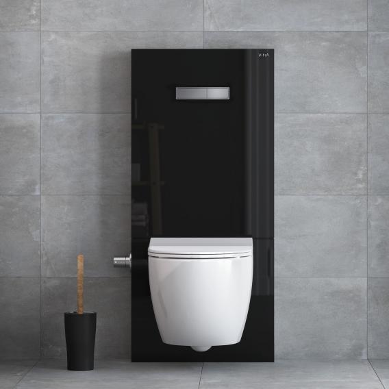 Stand WC in schwarz Abgang waagerecht Top Qualität und Design 