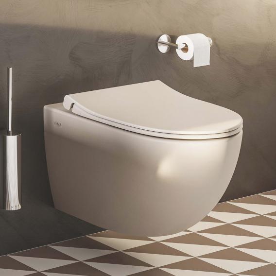 Vitra Sento Wand WC SET VitrAflush 2.0 spülrandlos weiß Tiefspüler mit Klodeckel 