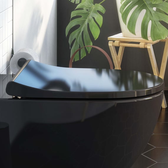 WELLTEX Rialzo del sedile 40 x 40 x 10 cm, colore nero, rivestimento