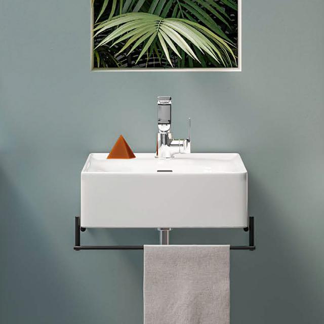VitrA Equal hand washbasin white, ungrounded, with towel rail