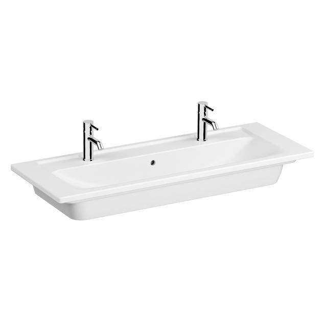 VitrA Integra double washbasin white, with 2 tap holes