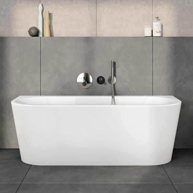 VitrA Matrix back-to-wall bath with panelling