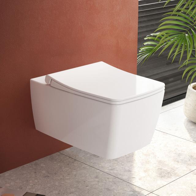 VitrA Metropole wall-mounted washdown toilet rimless, white