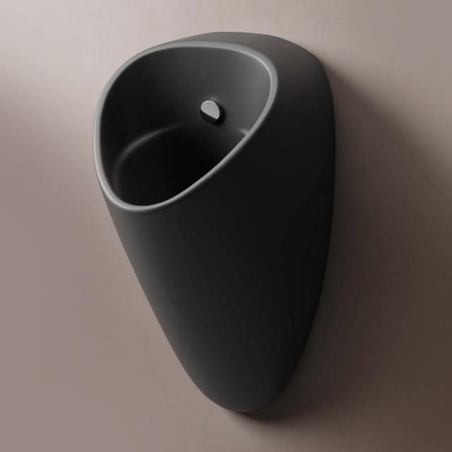 VitrA Plural electronic urinal, rear supply matt black, battery-powered