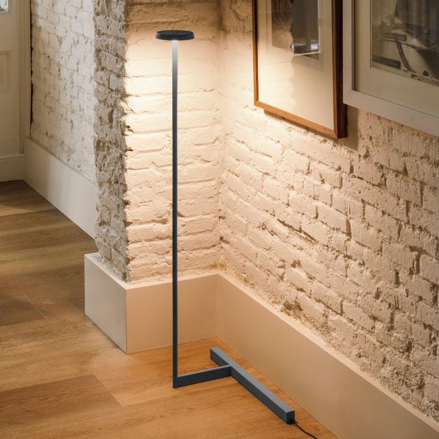 VIBIA Flat LED floor lamp with dimmer