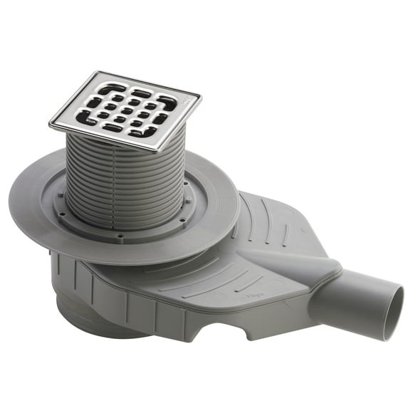 VALVOLA IMMISSIONE ARIA GABBAPLAST 110 PP GRIGIO PER COLONNE DI SCARICO