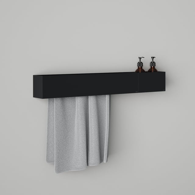 Set di accessori da bagno nero opaco, 10 pezzi, set di accessori da