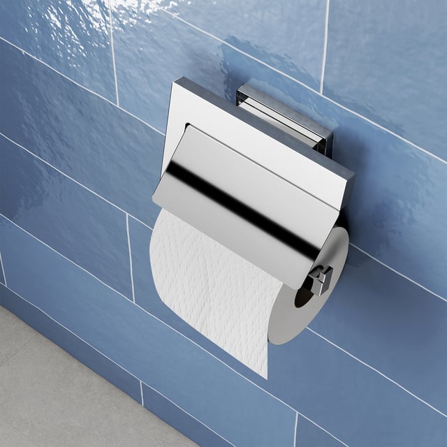 JASSFERRY Toilettenpapierhalter – Chrom, Wandmontiert Ohne Deckel, Einfach Zu Reinigen, Fürs Badezimmer