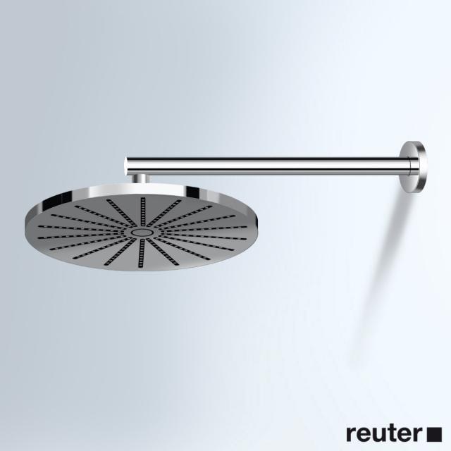 Vola 060-100 wall-mounted overhead shower, round chrome