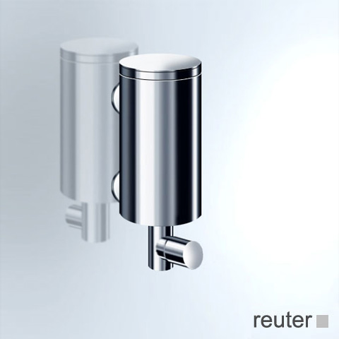 Vola T10JR wall-mounted soap dispenser brushed stainless steel
