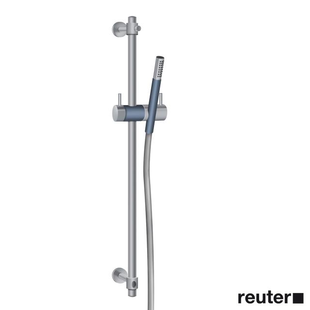 Vola T34 Shower rail with slider and shower set stainless steel