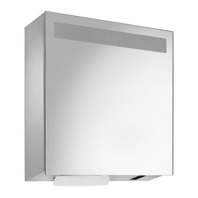 Wagner-Ewar A-line mirror cabinet with sensor soap dispenser and paper towel dispenser