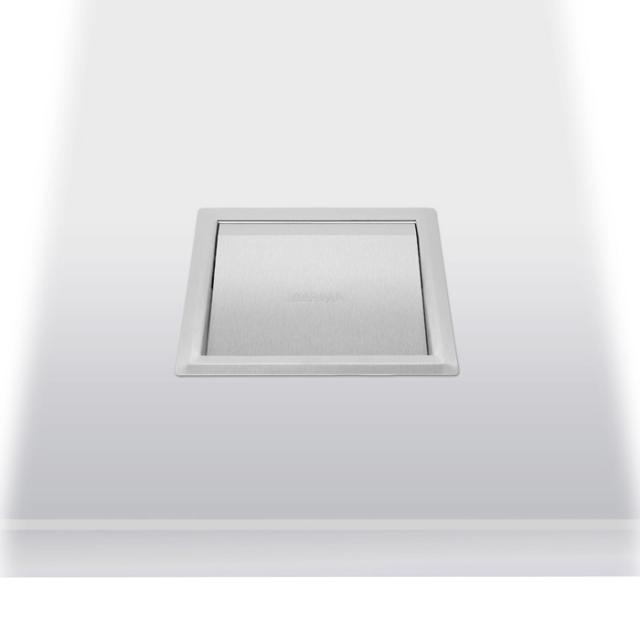 Wagner-Ewar A-line recessed waste disposal flap for countertops brushed stainless steel